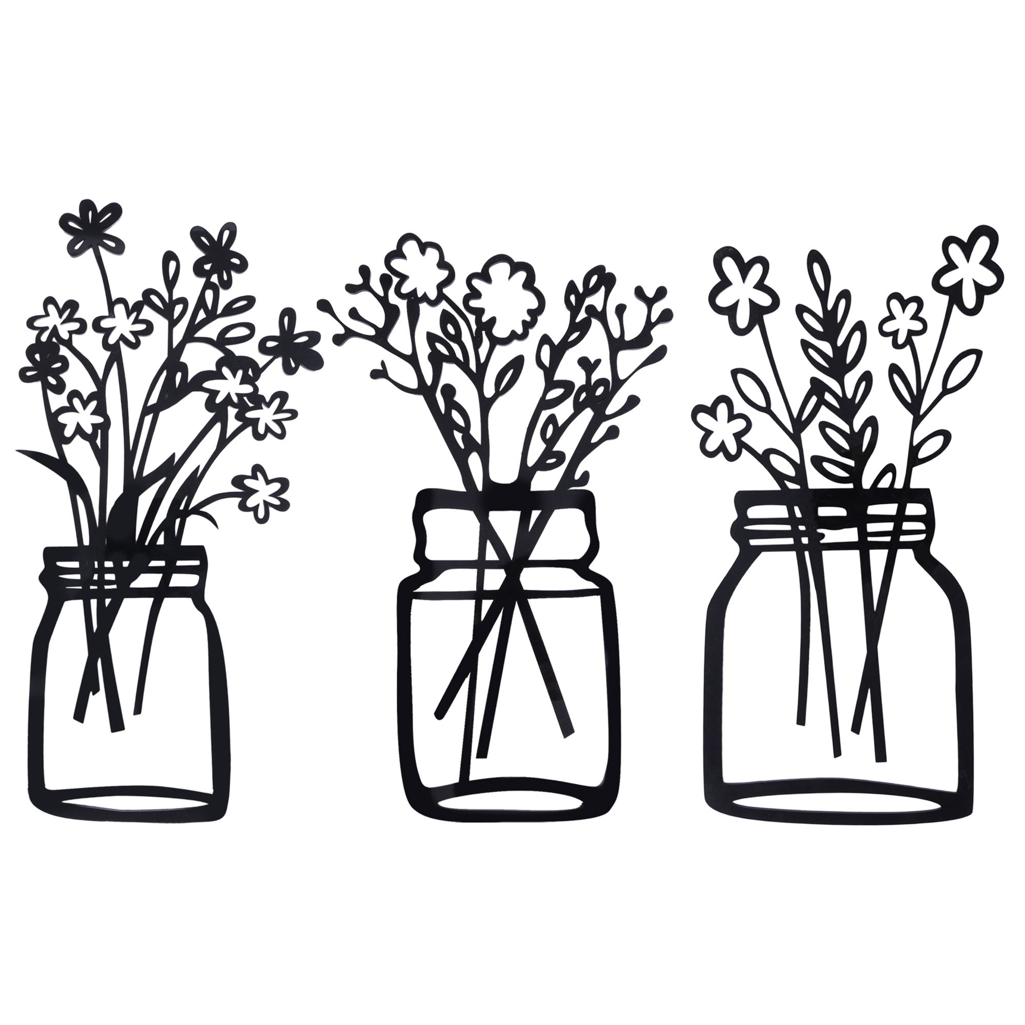 Acrylic Trio Floral Pot